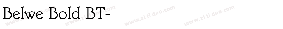 Belwe Bold BT字体转换